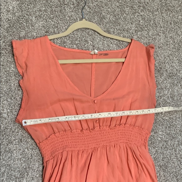 Roxy Orange Cap Sleeves Mini Dress - Picture 6 of 8